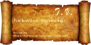 Turkovics Veronika névjegykártya