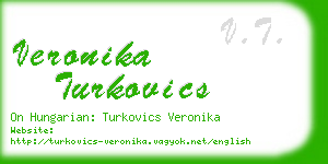 veronika turkovics business card